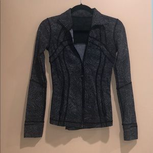 Lululemon Define Jacket Sz 2 Black w/ White Dots